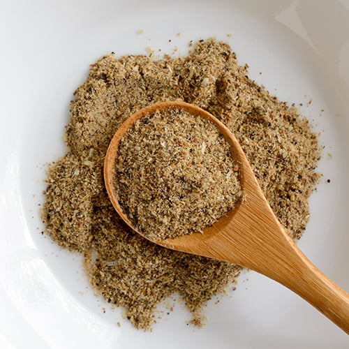 A spoon full of Dashi powder