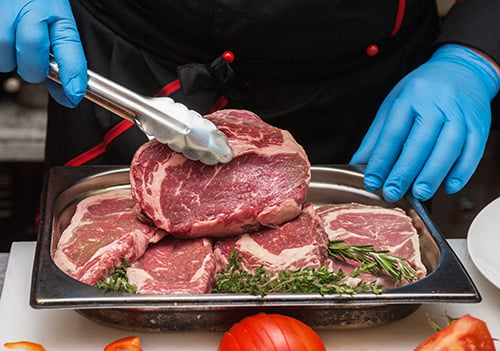 safe food handling of steaks