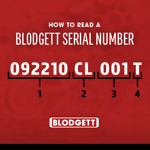 How to Read a Blodgett Serial Number Graphic