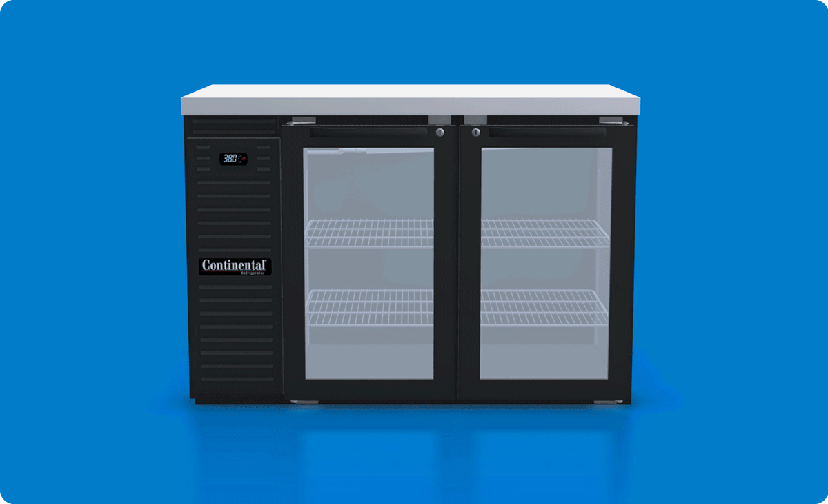 continental bar fridge gif