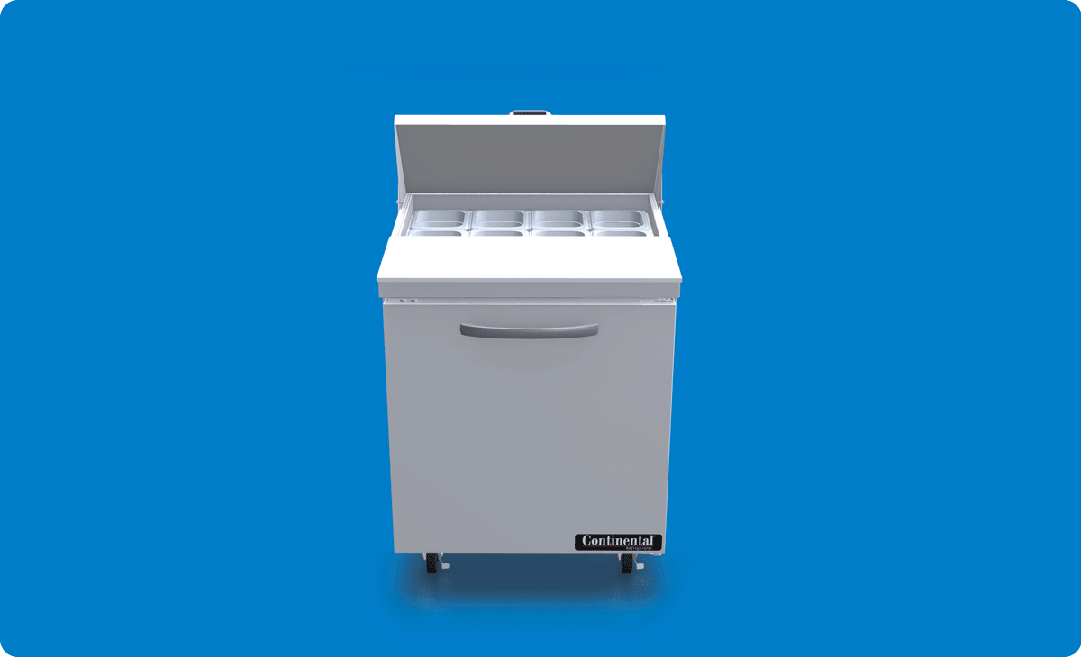 continental sandwich prep table gif