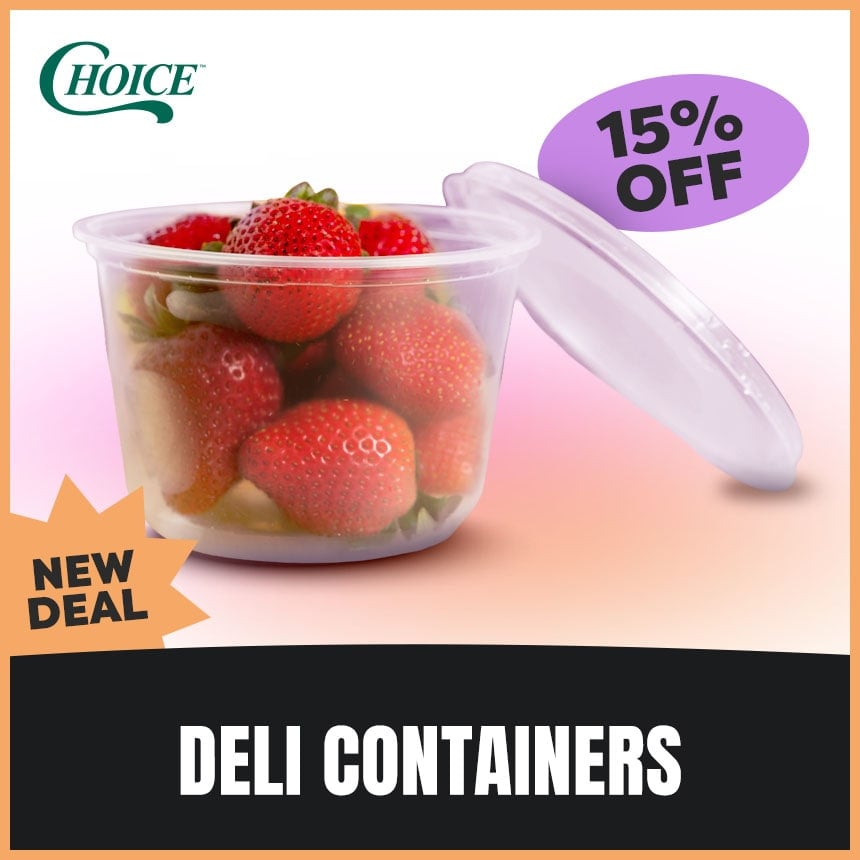 15% Off Deli Containers