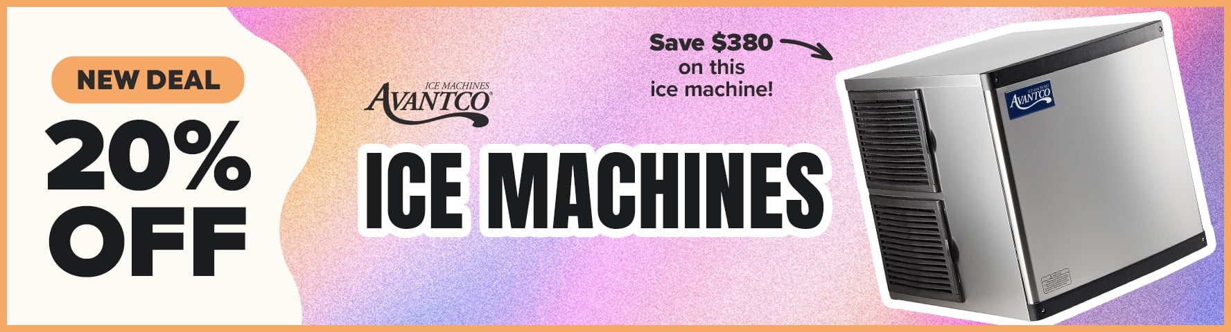 20% Off Ice Machines