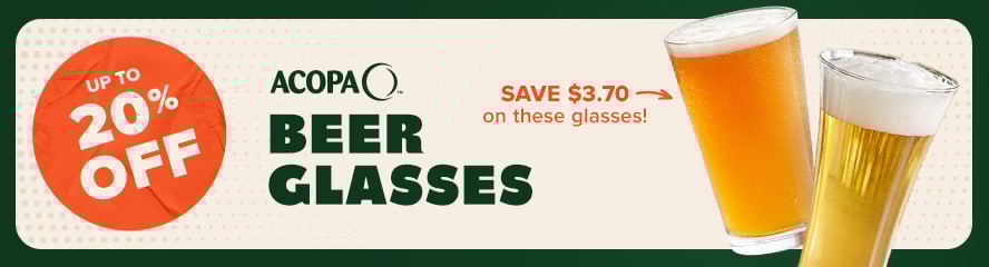Up to 20% Off Beer Glasses