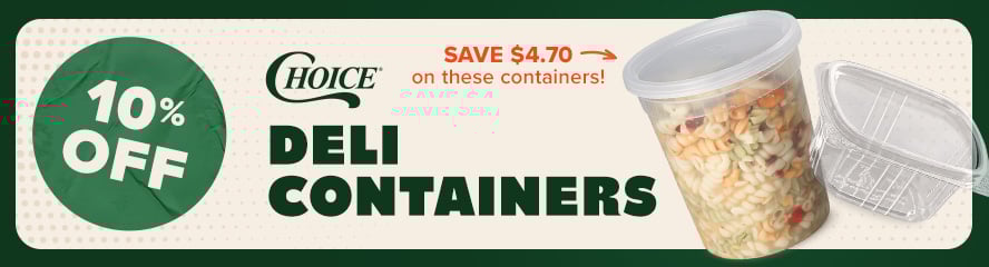 10% Off Deli Containers