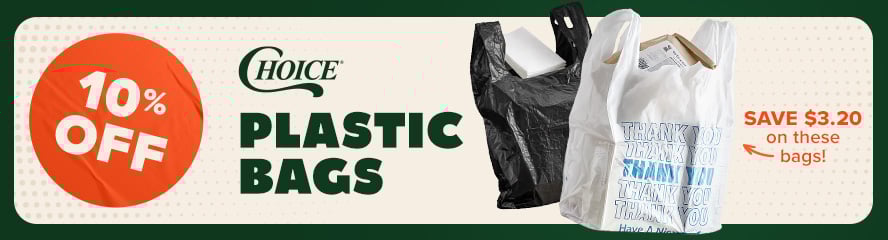 10% Off Plastic Bags