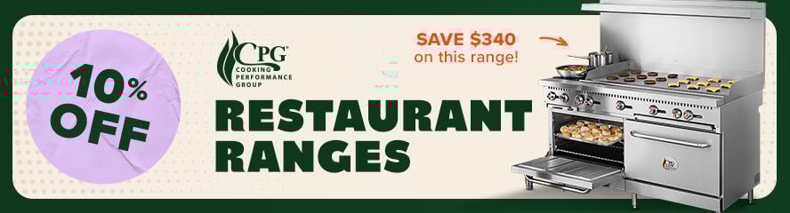 10% Off Restaurant Ranges