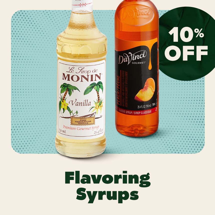 10% Off Flavoring Syrups