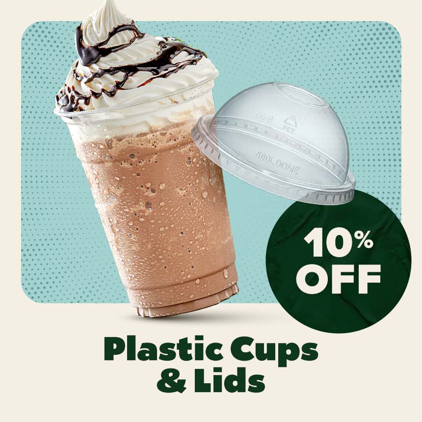 10% Off Plastic Cups & Lids