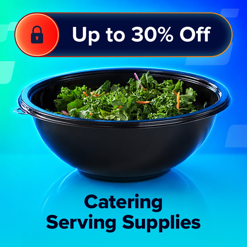 Save up to 30% on Catering Serving Supplies