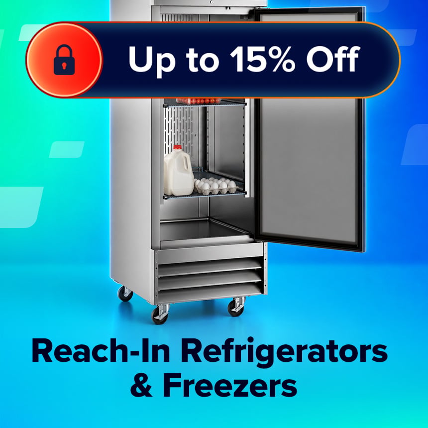 Save up to 15% on Reach-In Refigerators & Freezers