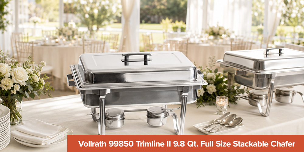 Vollrath 99850 Trimline II 9.8 Qt. Full Size Stackable Chafer