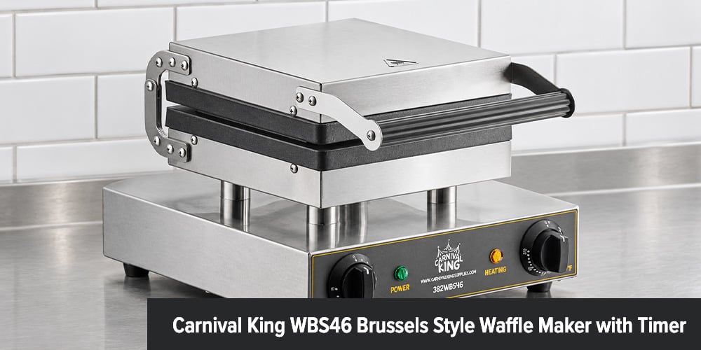 Carnival King WBS46 Brussels style waffle maker