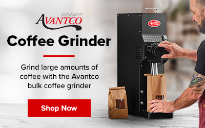 Avantco Coffee Grinder – Grind large amounts of coffee with the Avantco bulk coffee grinder Shop Now