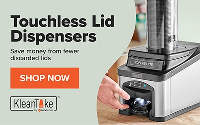 Save money from fewer discarded lids with a touchless lid dispenser!