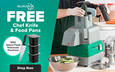 AvaMix Food Processors, Free chef knife and food containers with select purchases, shop now
