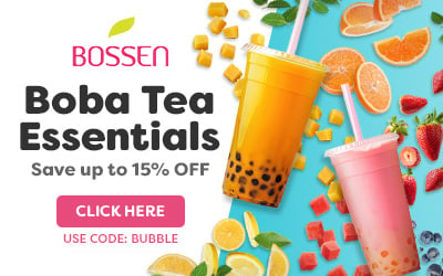 Save up to 15% off on Bossen Boba Tea Essentials, Use Code: Bubble