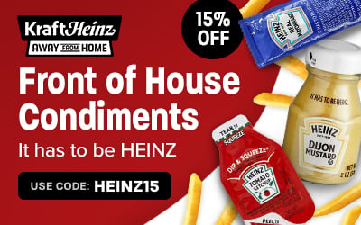 Save 15% on Heinz Front of House Condiments