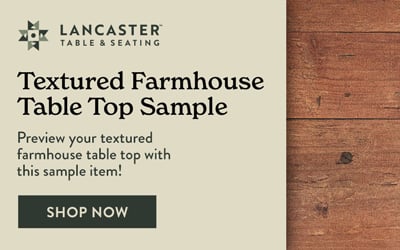 Shop Lancaster Table and Seating Table Top with Farmhouse Finish Sample