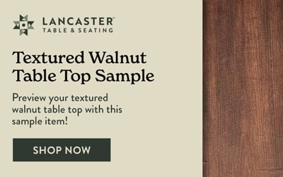 Shop Lancaster Table and Seating Table Top with Walnut Finish Sample