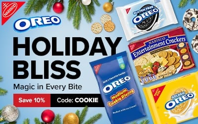 Save 10% on Nabisco and Oreo Holiday Bites