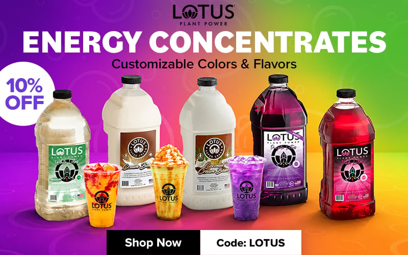 Shop Lotus Energy Concentrates, Customizable Colors and Flavors, Use Code: LOTUS and Save 10%