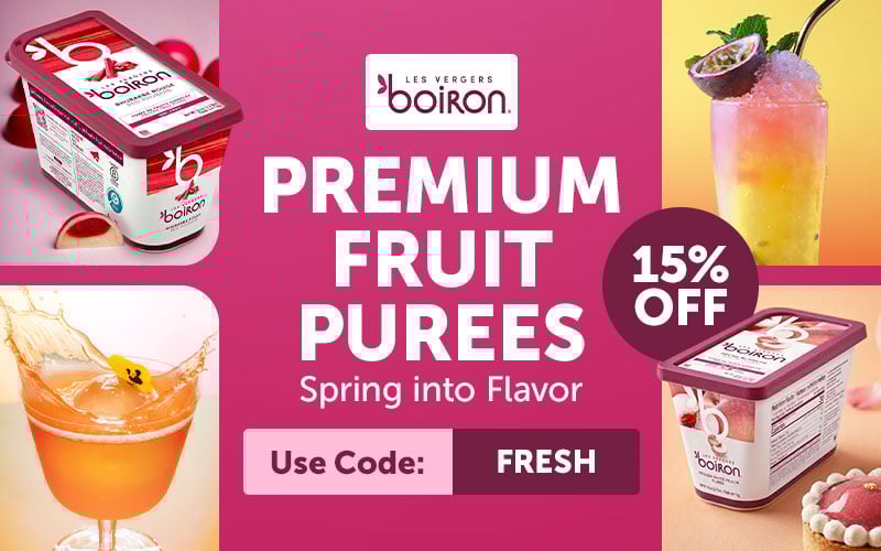 Save 15% on Boiron Premium Fruit Purees and Spring into Flavor