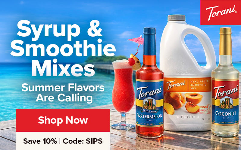 Torani Spring Smoothie Mixes - Save 10% with Code: SIPS