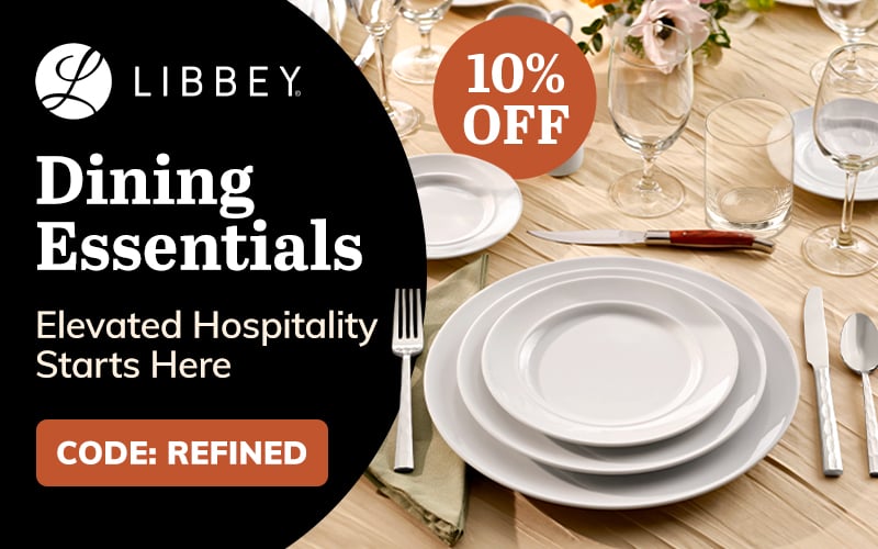 Save 10% on Libbey Dining Essentials; Code: REFINED