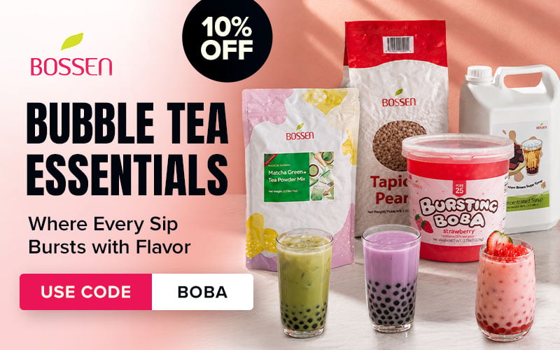 Save 10% on Bossen Bubble Tea Essentials