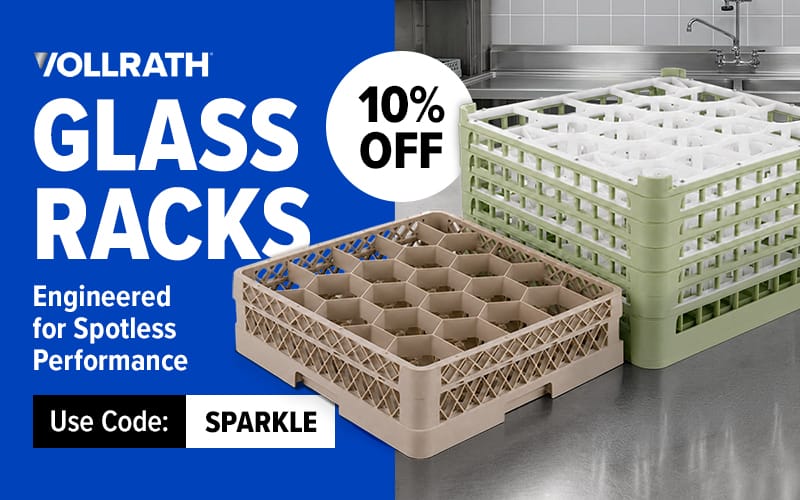 Shop Vollrath Glass Racks, Save 10% with code SPARKLE