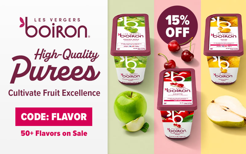 Save 15% on Boiron High Quality Purees; Use Code: FLAVOR