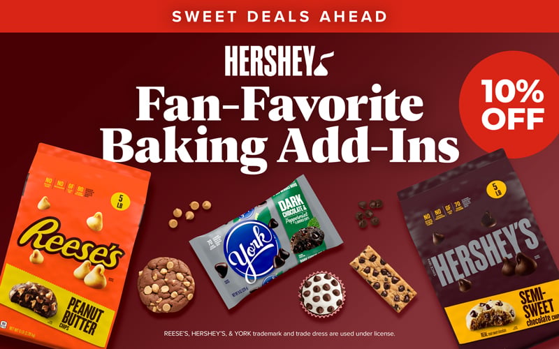 Hershey Sweet Deals Ahead Fan-Favorite Baking Add-Ins 10% OFF