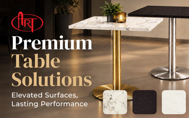 Shop Premium Table Solutions from Art Marble, elevated surfaces, lasting performance, shop now