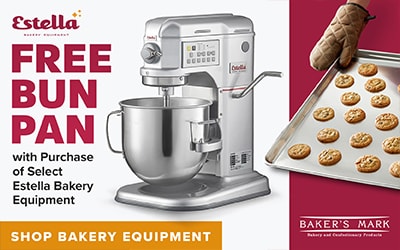 Free Bun Pan with Purchase of Select Estella Bakery Equipment