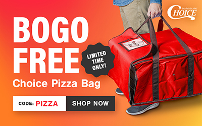  BOGO Free Choice Pizza Bag