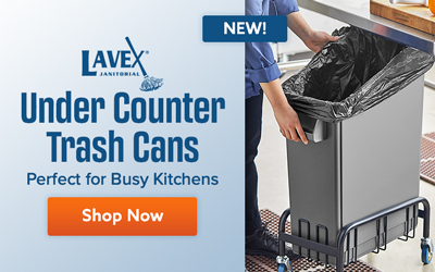 Shop Lavex Janitorial Undercounter Trash Cans perfect for busy kitchens