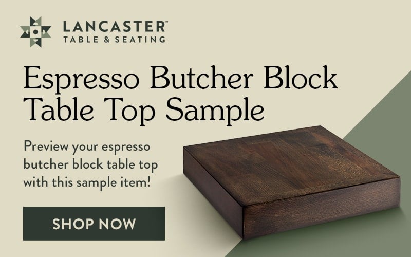 Shop Butcher Block Tabletop Samples. Preview your butcher block tabletop with this sample item