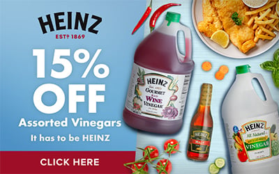 15% Off Heinz Assorted Vinegars, Save Now