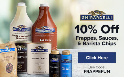 10% Off Frappes, Sauces, & Barista Chips - Shop Now