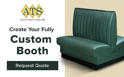 Create Your Fully Custom American Tables & Seating Booth, Request Quote Today