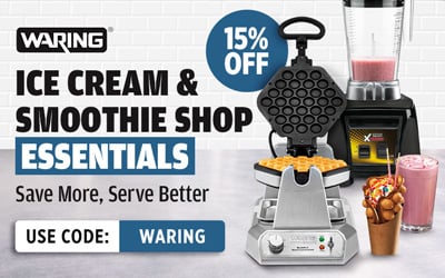 Save 15% on Smoothie and Ice Cream Shop Essentials