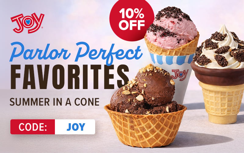 Save 10% on Joy Cone Products