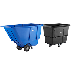 Wheeled Trash Cans and Tilt Trucks