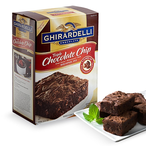 Ghirardelli Triple Chocolate Chip Brownie Mix
