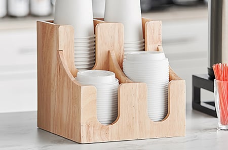 Cup Dispensers & Lid Organizers