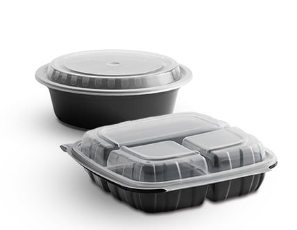 Plastic Microwaveable Take-Out Containers