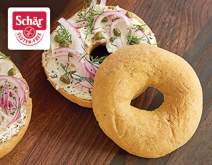 Schar Gluten-Free Plain Pre-Sliced Bagel 4-Count