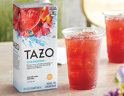 Tazo Sweetened Passion Iced Tea Concentrate