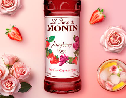 Monin Strawberry Rose Flavoring Syrup